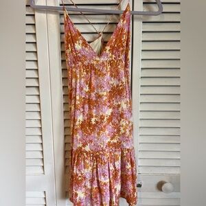L*Space Floral Mini Dress in Pink and Orange